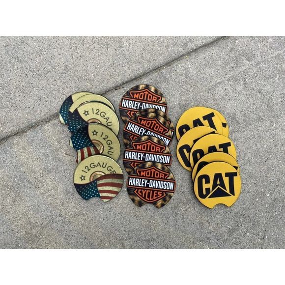 Harley Davidson Animal Print Car Coasters 2 Pack - Picture 4 of 9